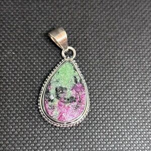 Ruby Zoisite pendant